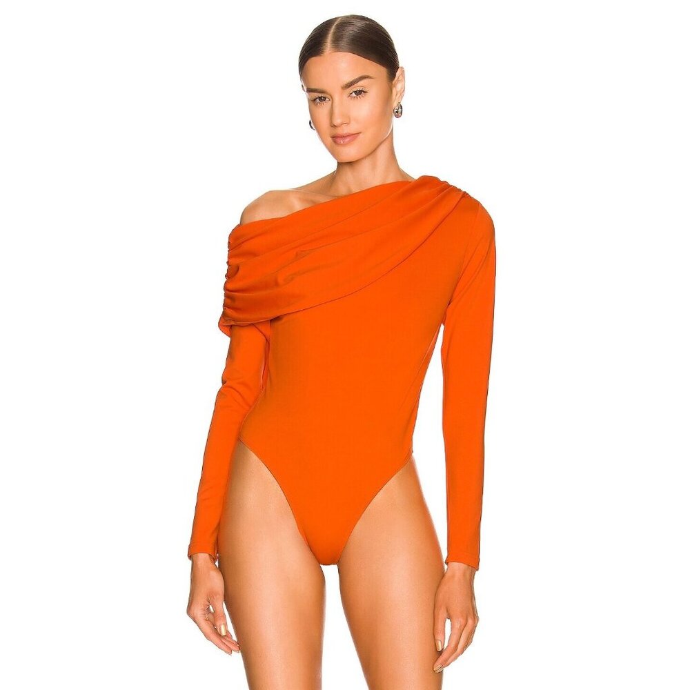 YAURA Ameerah Bodysuit Orange Long Sleeve